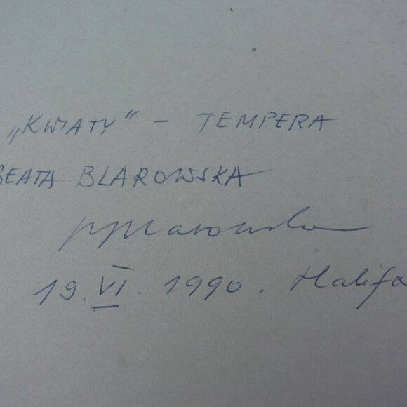 ORIGINAL Tempera Painting Signed & Dated by Artist, Read Description for Details - Picture 5 of 11